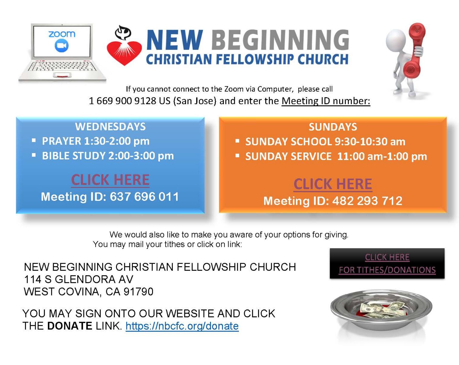 Zoom Church Bible Study